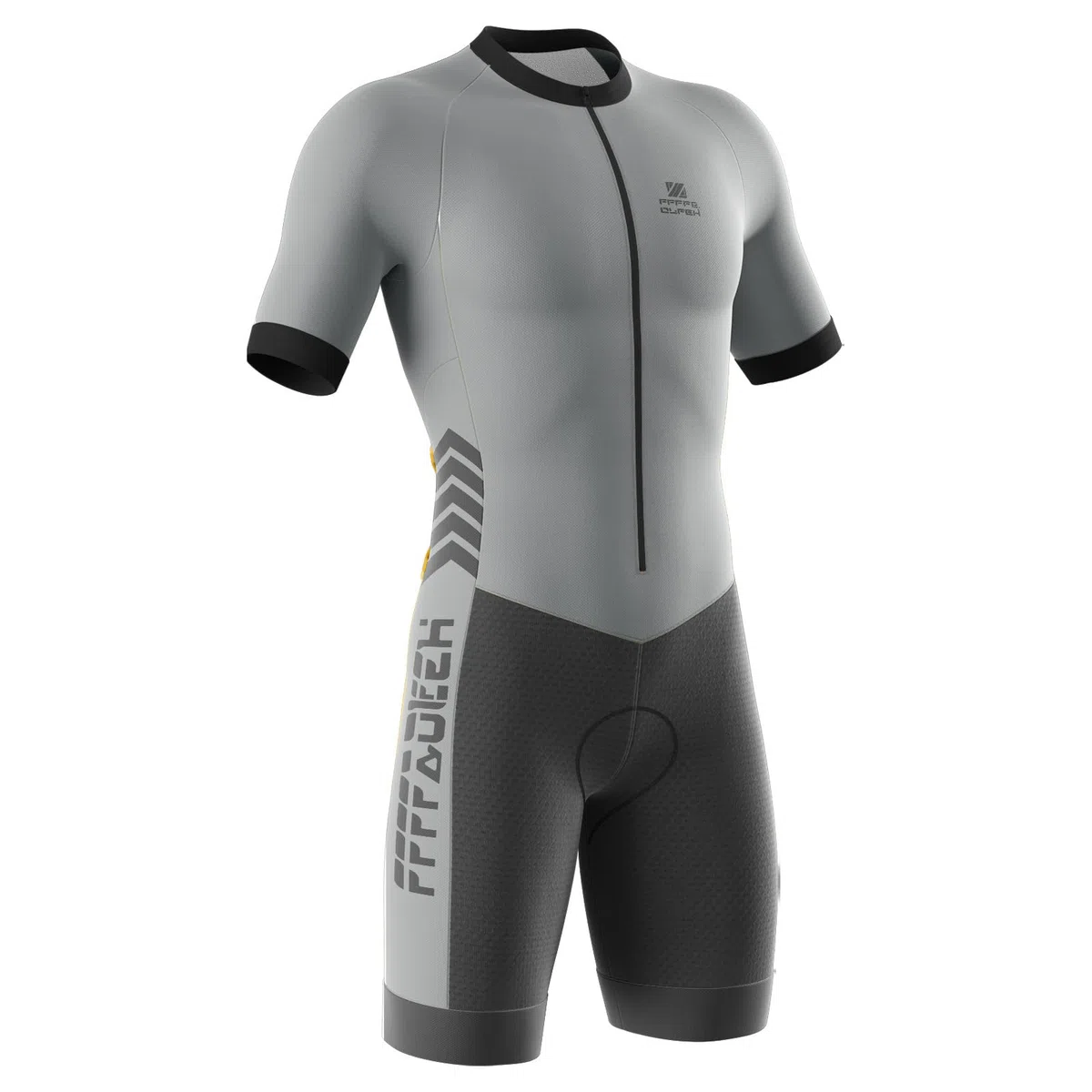 2024 Nuovi Tuta da triathlon da uomo, Ciclismo Body Skinsuit All'aperto Sportswear Abbigliamento Triathlon with Gel Pad per Nuoto/Corsa/Ciclismo, con imbottitura in gel