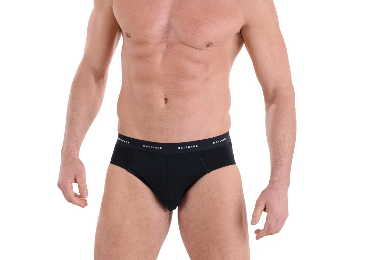 Navigare Slip Uomo – Pack da 6 – Jersey Cotone Elasticizzato – Nuova Collezione 2025 – Bianco/Nero/Assortiti Slip Uomo (Pacco da 6)