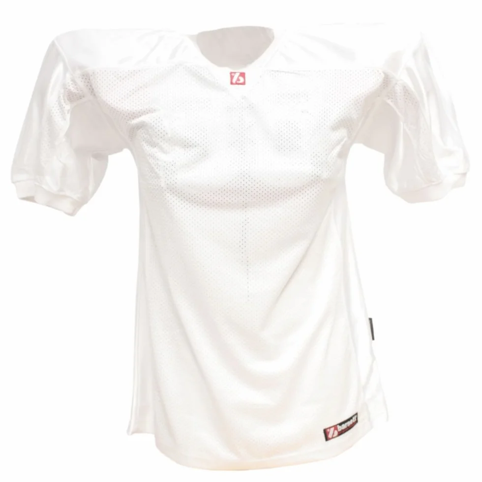 BARNETT FJ-2 - Maglia da football americano, in jersey, colore: Bianco