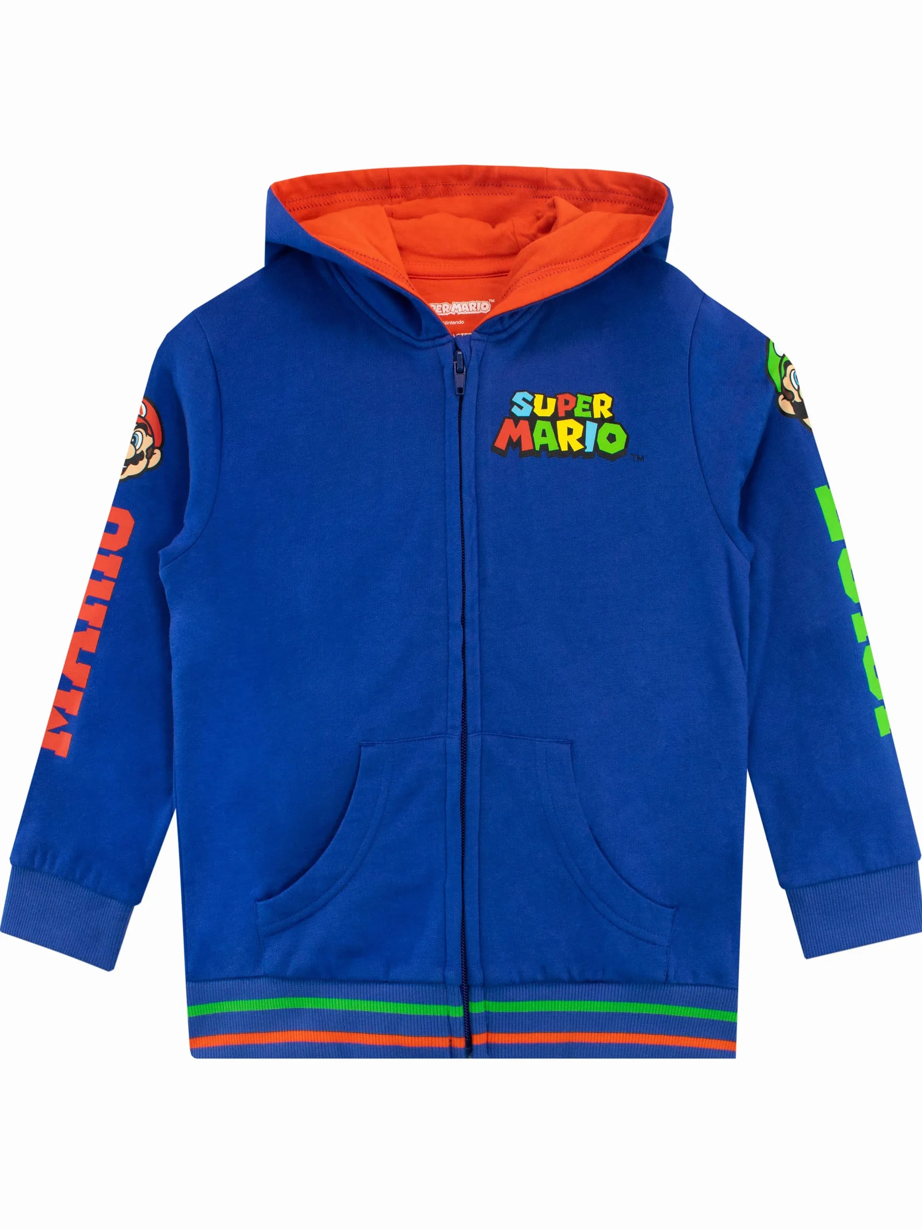 Super Mario Felpa Bambino | Luigi Felpe con Zip | Felpa con Cappuccio Gamer per Bambini