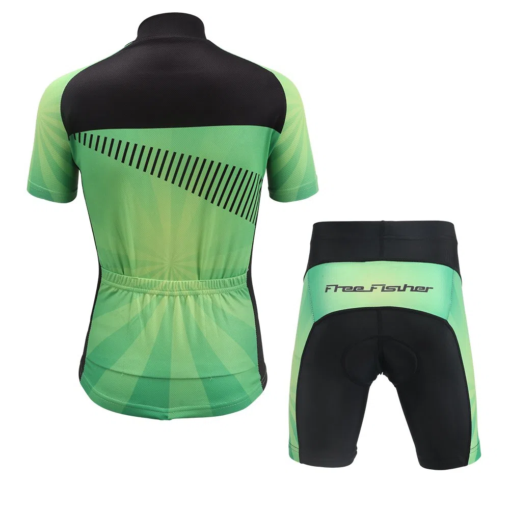Unisex Bambino/Bambina Sportiva Maglia e Pantaloncino Shorts Ciclismo Bicicletta