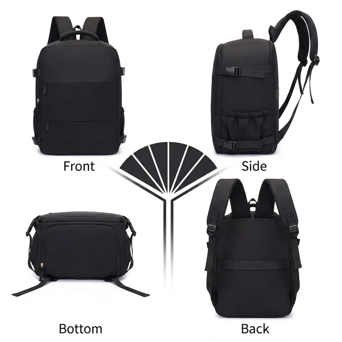Zaino Ryanair 40x30x20, Rosa 24L Bagaglio a Mano Aereo Zaino da Viaggio per Donna Uomo, Zaini Casual per laptop da 15 pollici Travel Bag Compatto Leggero per Wizz Air, Easyjet