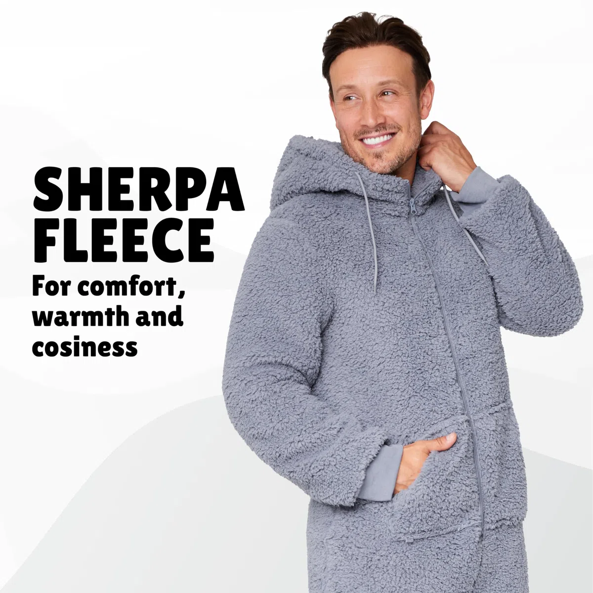 CityComfort Pigiama Intero Uomo - Pigiama Invernale Uomo in Caldo Pile con Cappuccio M-3XL - Pigiami Interi per Ragazzi Idea Regalo