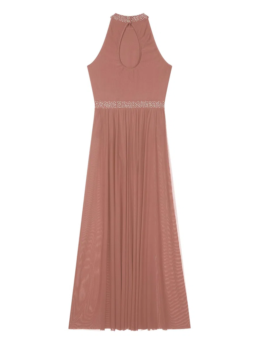 Agoky Abito da Ballo Latino per Donna Vestito Danza Lirica Senza Manica Abito da Pattinaggio Artistico Vestito da Ballo Salsa Rumba Tango Dancewear