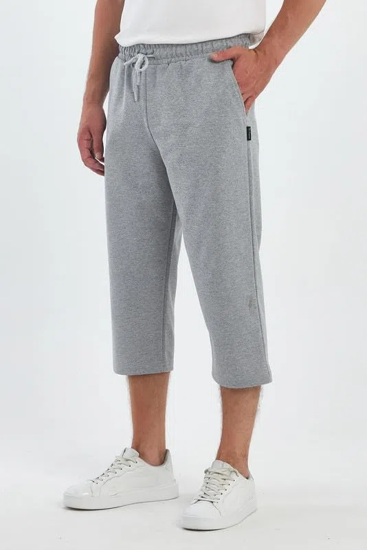 COMEOR Pantaloncini Capri da uomo in cotone a 3/4 con tasche – Estate Casual Lounge Short Loose Fit, allenamento, jogging, atletica, palestra, corsa abbigliamento sportivo