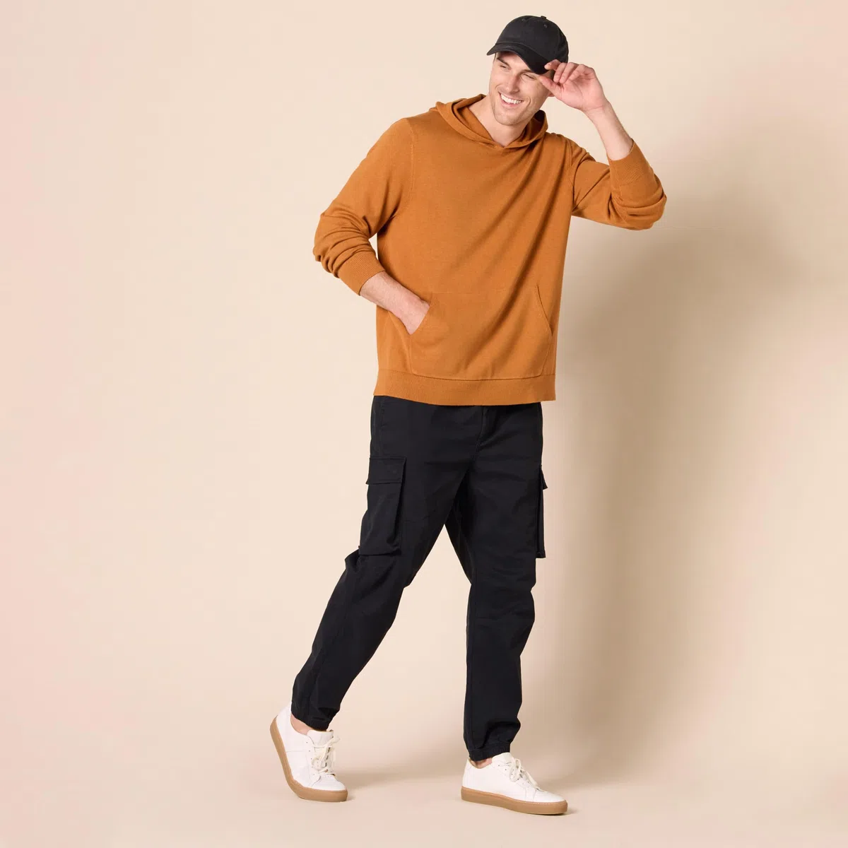 Amazon Essentials Uomo Pantaloni Jogger Cargo con Coulisse in Vita dalla vestibilità Standard