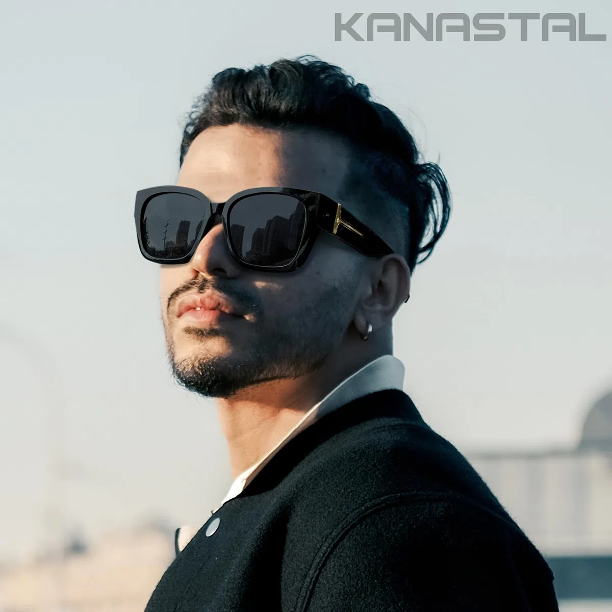 KANASTAL Sovraocchiali da Sole Donna Uomo Polarizzati UV400 Occhiali da Sole Quadrati sopra Occhiali Alla Moda TR90 Fit over Glasses Sunglasses