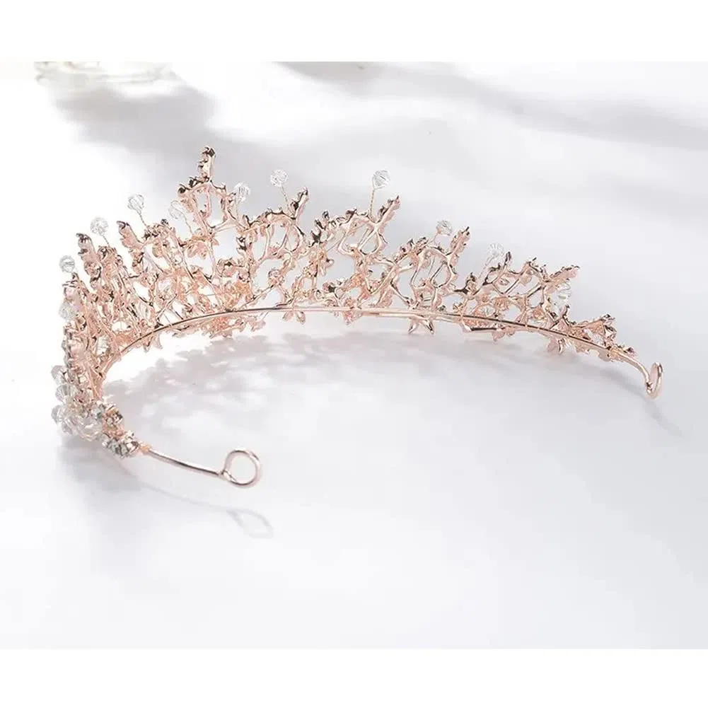 Tiara di cristallo per sposa, principessa, diadema nuziale, per matrimoni, balli di fine anno, feste di compleanno