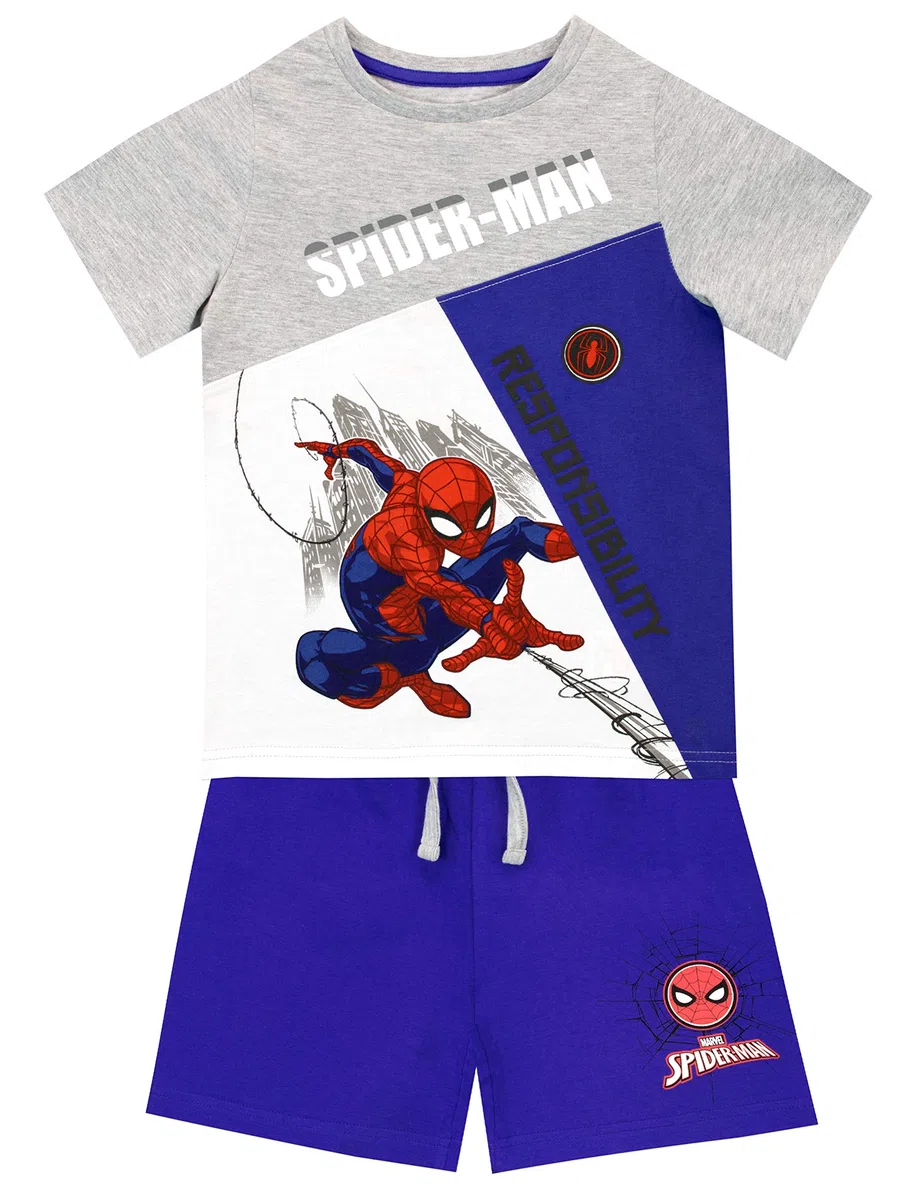 Marvel Maglietta e Pantaloncini per ragazzi Spiderman