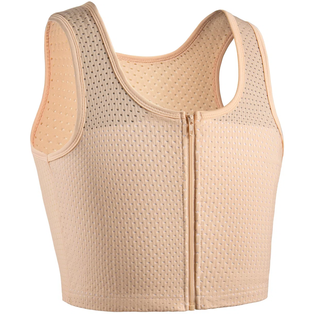 XUJI Binder Traspirante con Cerniera per Compressione - Reggiseno Compressivo per Transgender, FTM, Tomboy e Cosplay