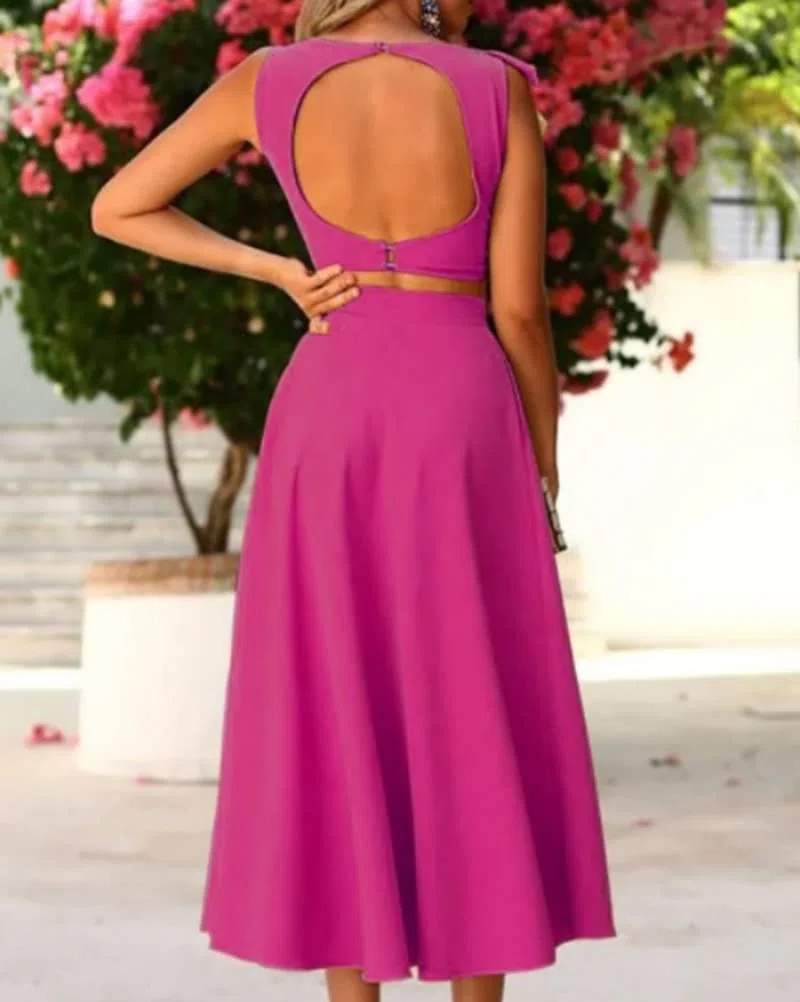 ORANDESIGNE Completo Donna Elegante Tailleur Cerimonia Curvy Set Coordinati Gonna E Top Completino Estivo Due Pezzi Costume Casual Outfit da Ufficio Abbigliamento Tuta Streetwear