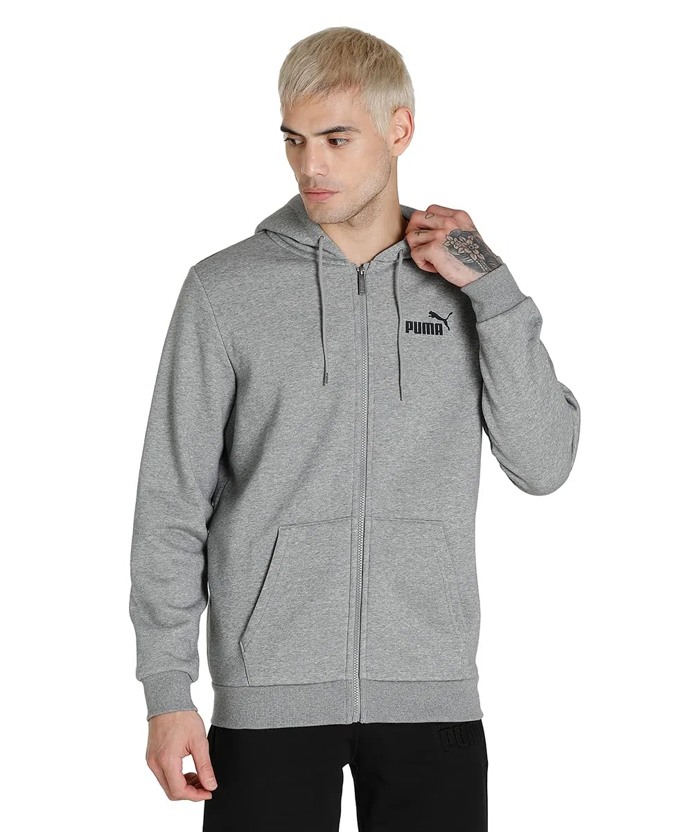 Puma Ess Small Logo FZ Hoodie FL Maglia Uomo (Pacco da 1)
