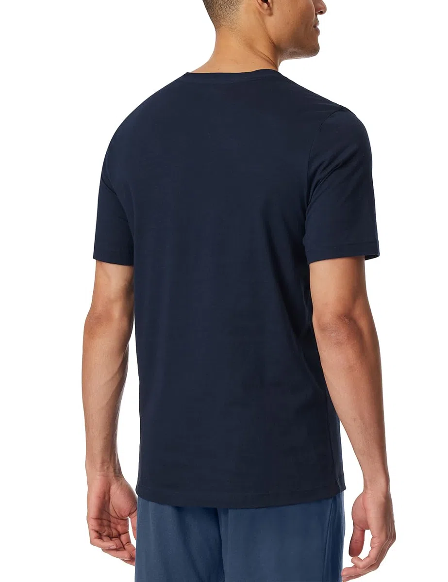 Schiesser Schiesser Herren Schlafshirt Langarm Rundhals - Mix + Relax - Organic Cotton Parte Superiore del Pigiama Uomo (Pacco da 1)