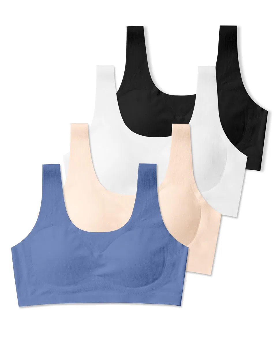 SALIA Girl Reggiseni Allenamento per Ragazze dai 10 ai 16 Anni Reggiseno Sportivo Senza Cuciture con Schiume Rimovibili, Daily