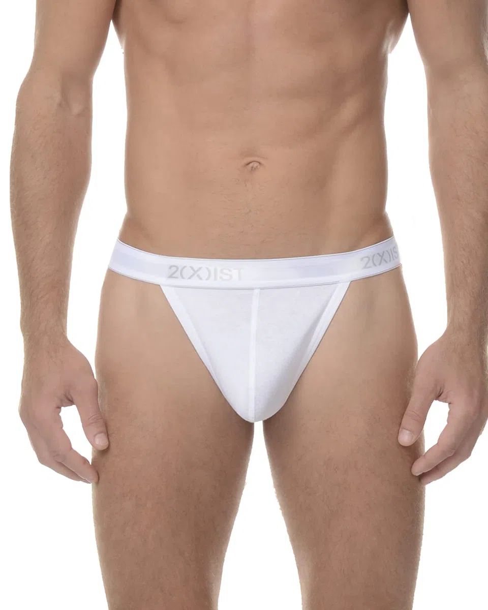 2(X)IST Essential Cotton Y-Back Thong 3-Pack Mutande da Uomo Uomo (Pacco da 3)
