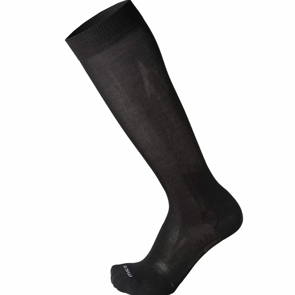 MICO CALZE SKI SUPERTHERMO LIGHT PRIMALOFT, Maglia in 100% Primaloft + fibra Lycra, 100% Made in Italy, Ultraleggere light weight, Unisex per Uomo e per Donna Sportivi, in Colore Nero