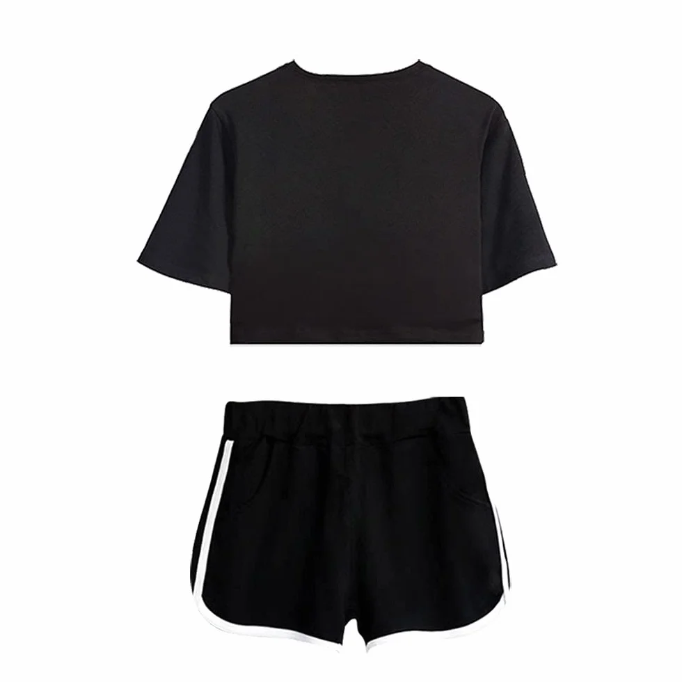 LKY STAR Haikyuu!! Japanese Anime Costume T-Shirt Shorts Abiti 2 Pezzi Set per di Maglietta e Pantaloncini Corta Sportwear