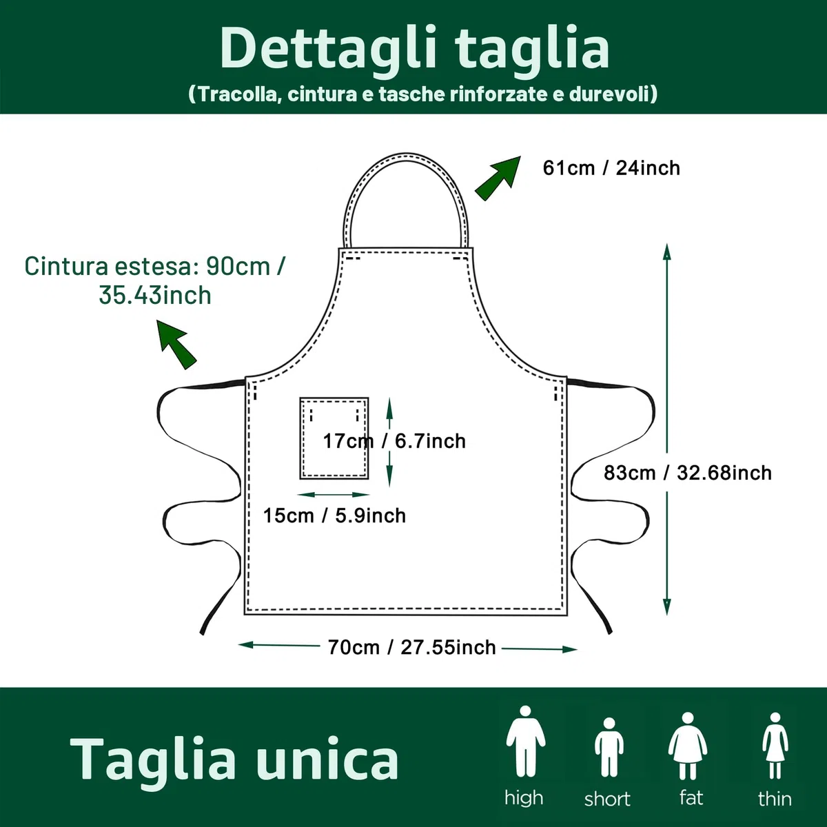 5 Pezzi Bianco Nero Grembiuli, Cuoco Grembiuli per Uomo e Donna, Cucina Grembiuli da Lavoro, Professionali Grembiuli