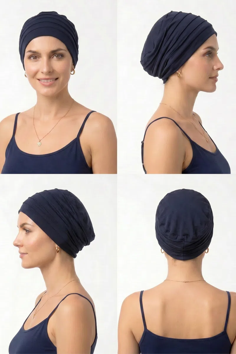 Deresina Harmony Turbante Bambù Volume – Copricapo Chemioterapia Donna | Pre-Modellato, Copertura Totale, Antiscivolo per Perdita Capelli & Alopecia