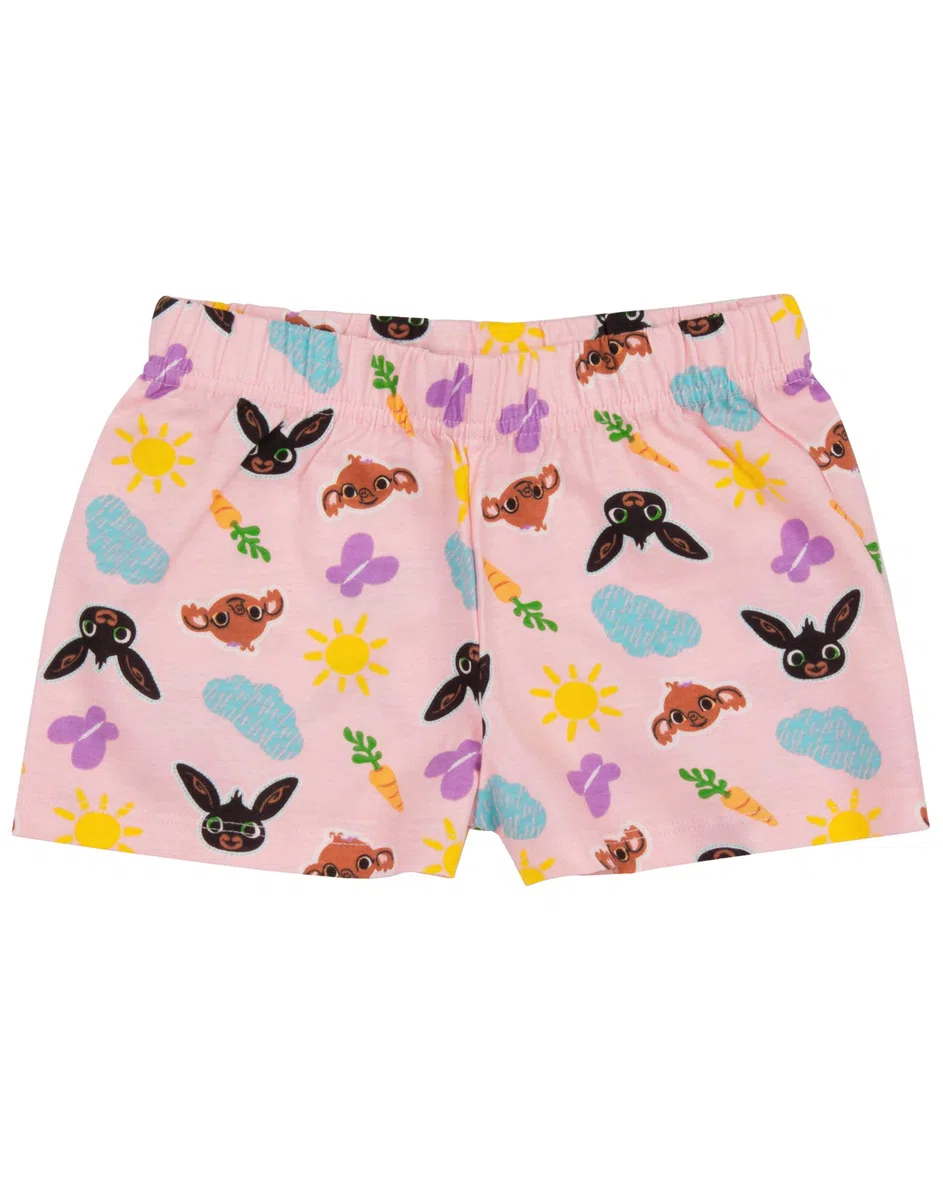 Bing Bunny Pigiama Ragazze Sula Carattere CBeebies Camicia Pantaloncini Bambini
