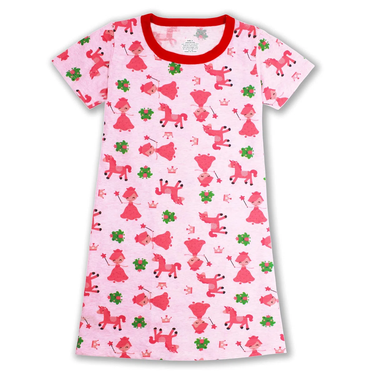 Camicie da notte per ragazze, vestito per bambini, camicia da notte con unicorno, confezione da 2, 3-10 anni