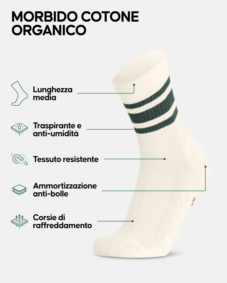 DANISH ENDURANCE Calze Tennis Unisex, Calzini Cotone Uomo e Donna, Sportivi e Traspiranti, 3 o 6 Paia