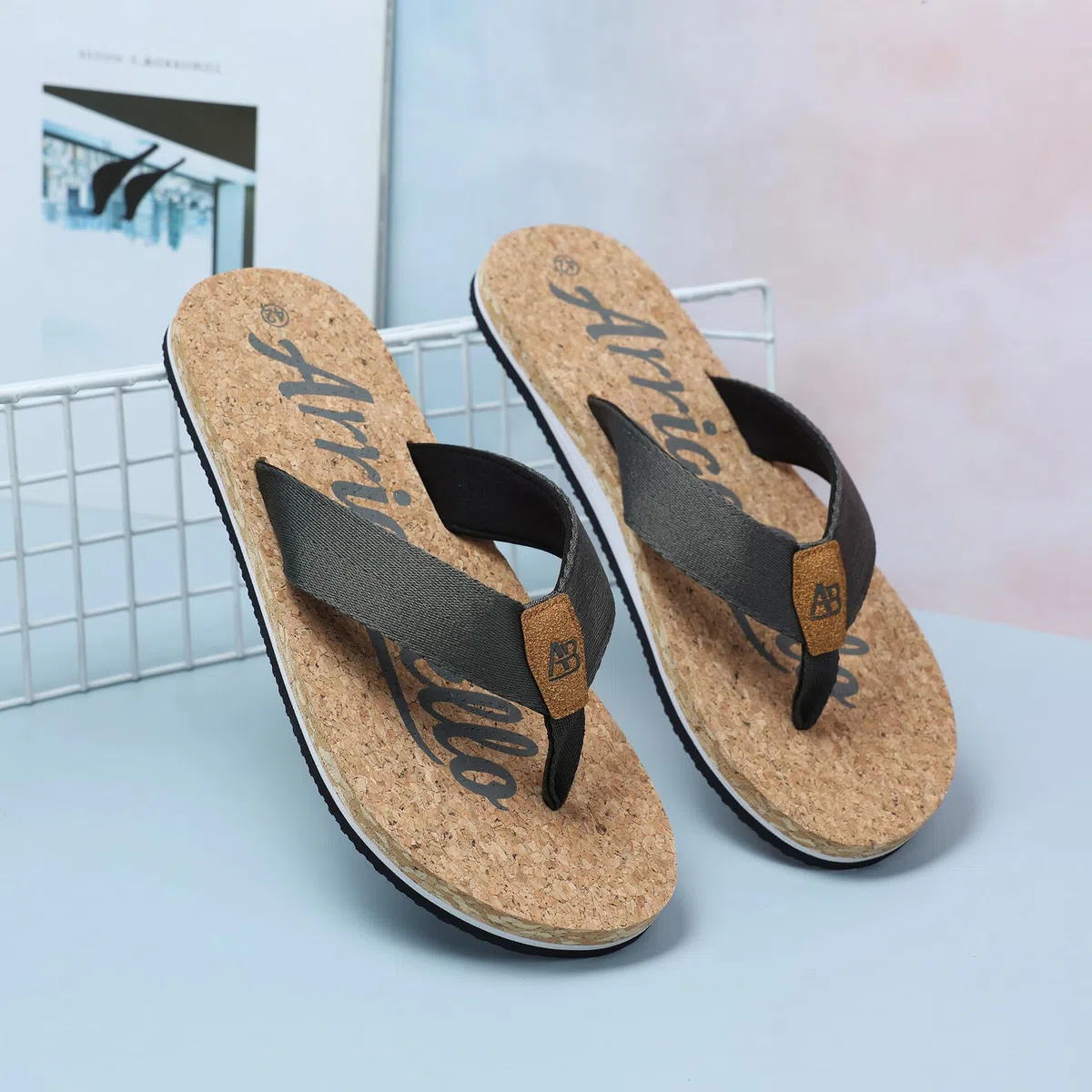 ARRIGO BELLO Infradito Uomo Pelle Ciabatte Eleganti Estive Sandali Mare Piscina Spiaggia Antiscivolo Flip Flops Taglia 41-46