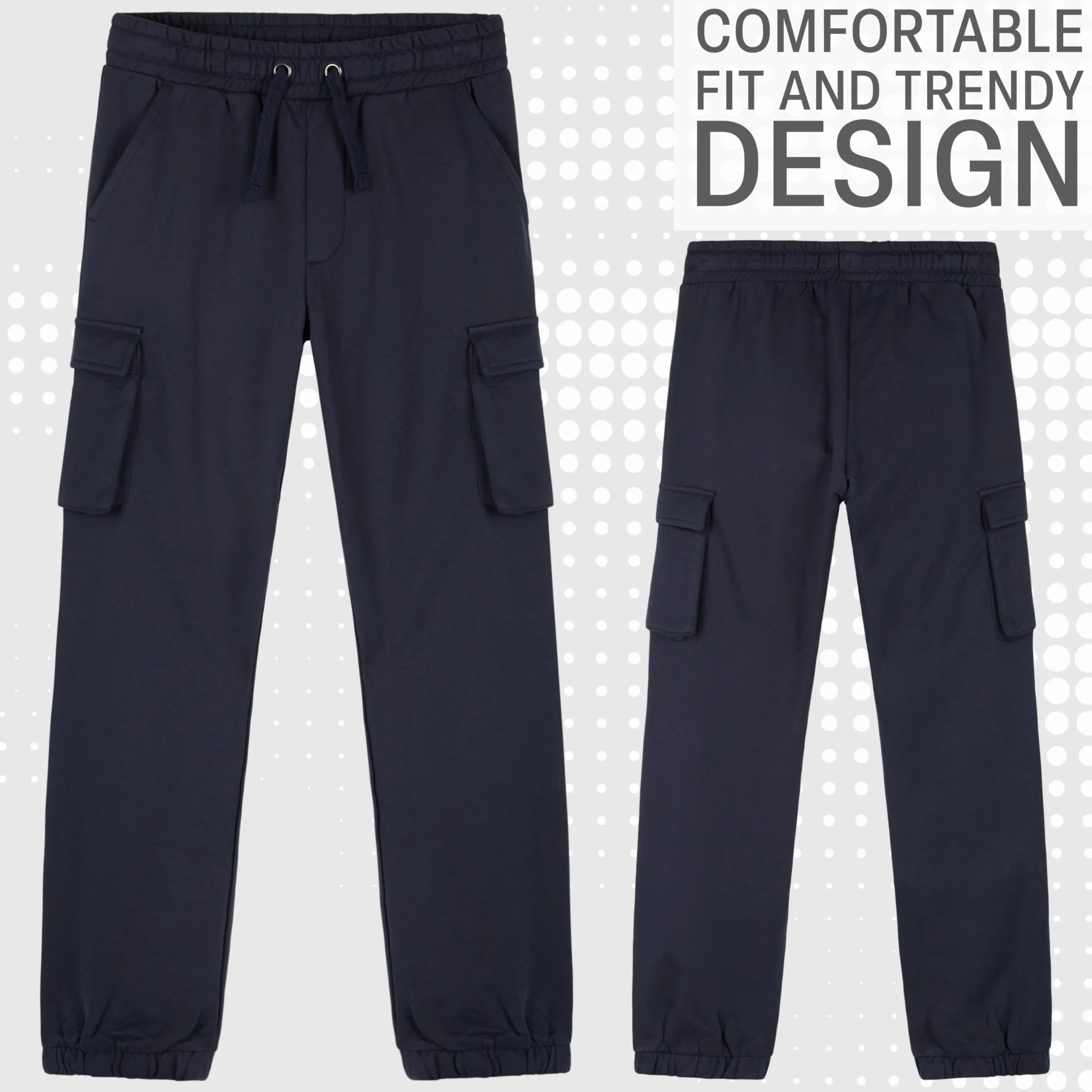 CityComfort Pantaloni Cargo Ragazzo con 4 Tasche Comodo Pantalone - Regalo Bambino
