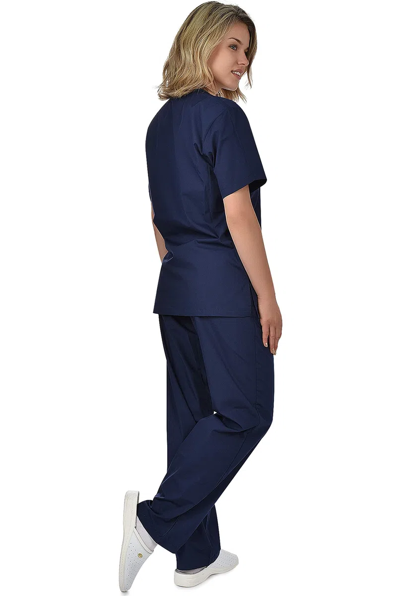 B-well Cesare Divisa Sanitaria Donna e Uomo | Uniforme Sanitaria Donna e Uomo Unisex Set con Casacca e Pantalone | Divise Sanitarie