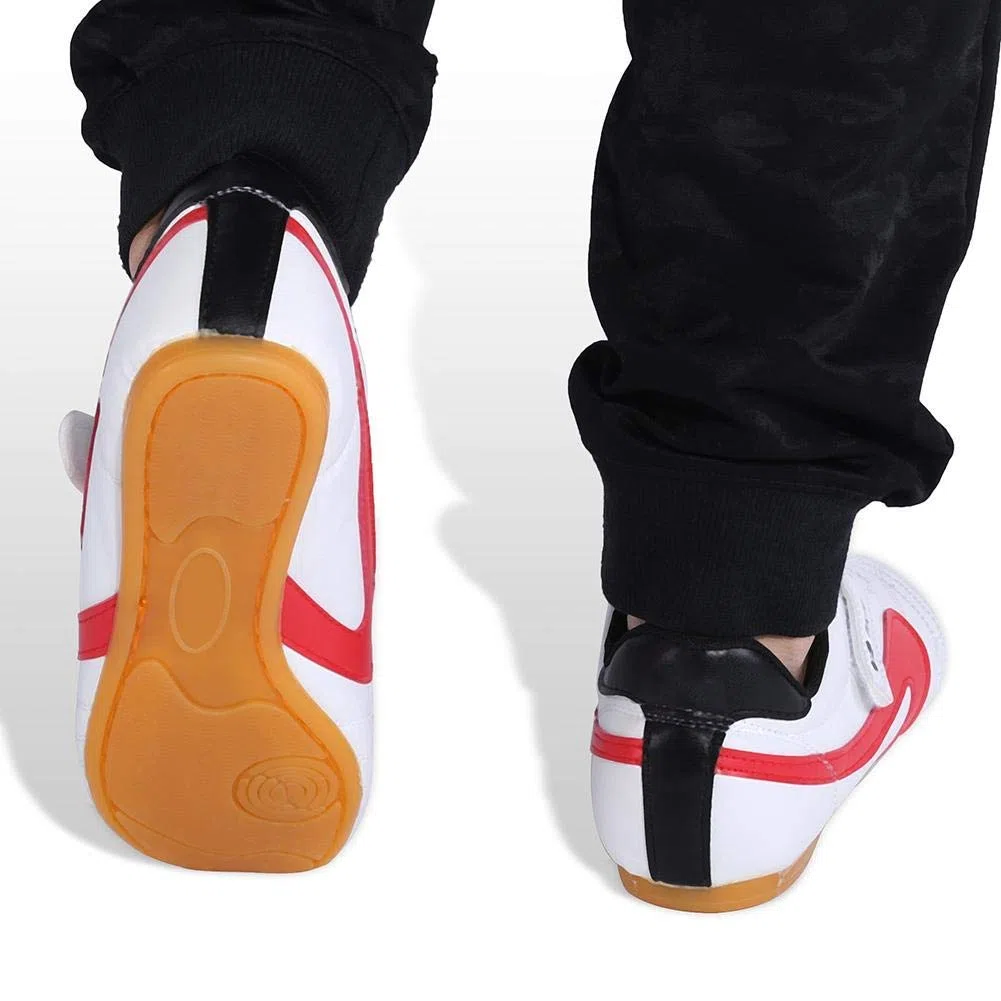 Dilwe Scarpe Taichi da Ginnastica Boxing Karate in Pelle PU per Unisex Adulto