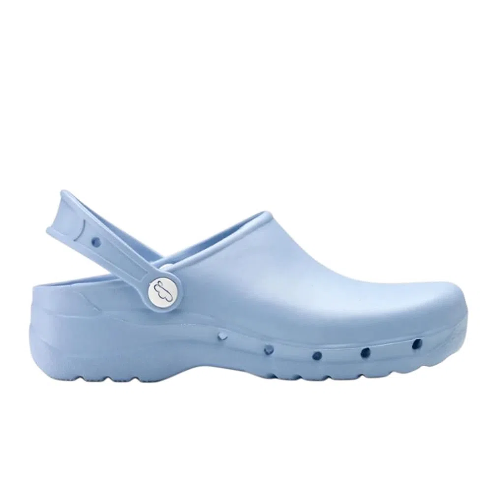 Feliz Caminar - Zoccoli Sanitari Unisex Adulto 36 EU Bianca Impermeabili Antibatterici EVA 4 cm Tacco Chiuso