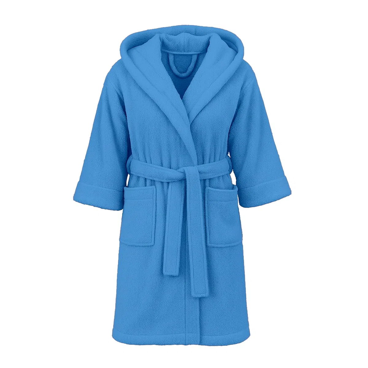 Dorian Home - Accappatoio Bambino e Bambina in Spugna con Cappuccio, Tasche, Cintura a Passanti e Gancio, 100% Cotone Traspirante Ipoallergenico - Morbido Durevole Assorbente per Piscina, Mare, Bagno