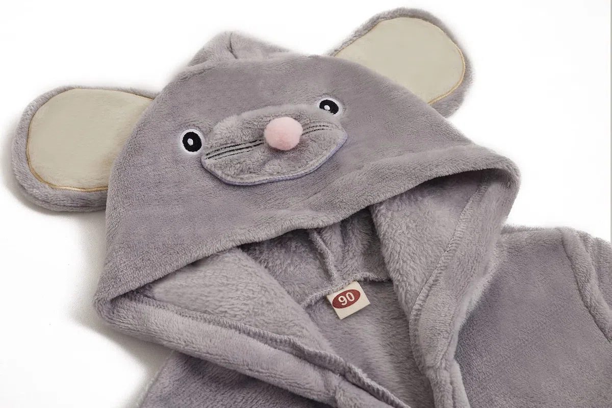 TEDD Ragazzi Accappatoio Bambini Ragazze Vestaglie con Cappuccio Bambino Morbido Pigiami degli Indumenti da Notte Per Ragazzo 1-6 Anni