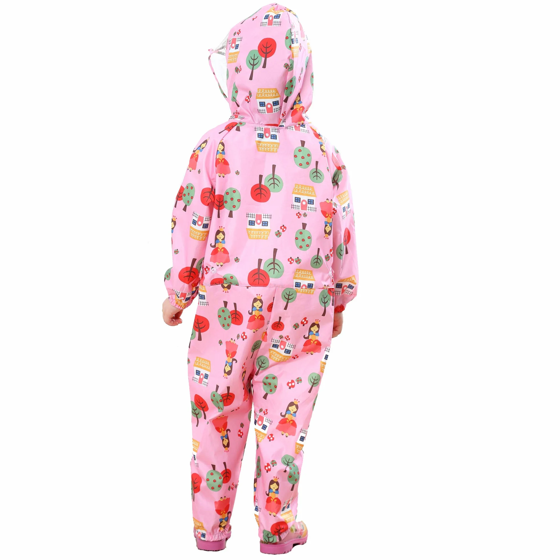Impermeabile Pioggia Bambino Impermeabile Antipioggia Tuta Bambini Con Cappuccio Ragazze Ragazzi Poncho Portatile Jogging Tutto in Uno Giacche Impermeabili Bimba Bimbo Unisex 1-7 anni