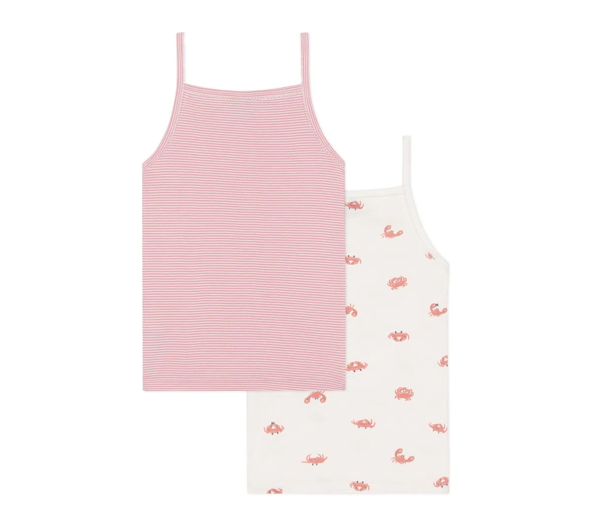 Petit Bateau A0d3z Camicie con Bretelle Bambine e Ragazze (Pacco da 2)