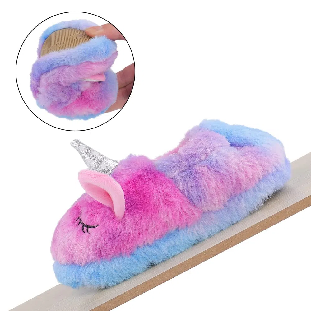 MASOCIO Pantofole per Bambini Peluche Animali Scarpe Ciabatte Chiuse da Casa Antiscivolo