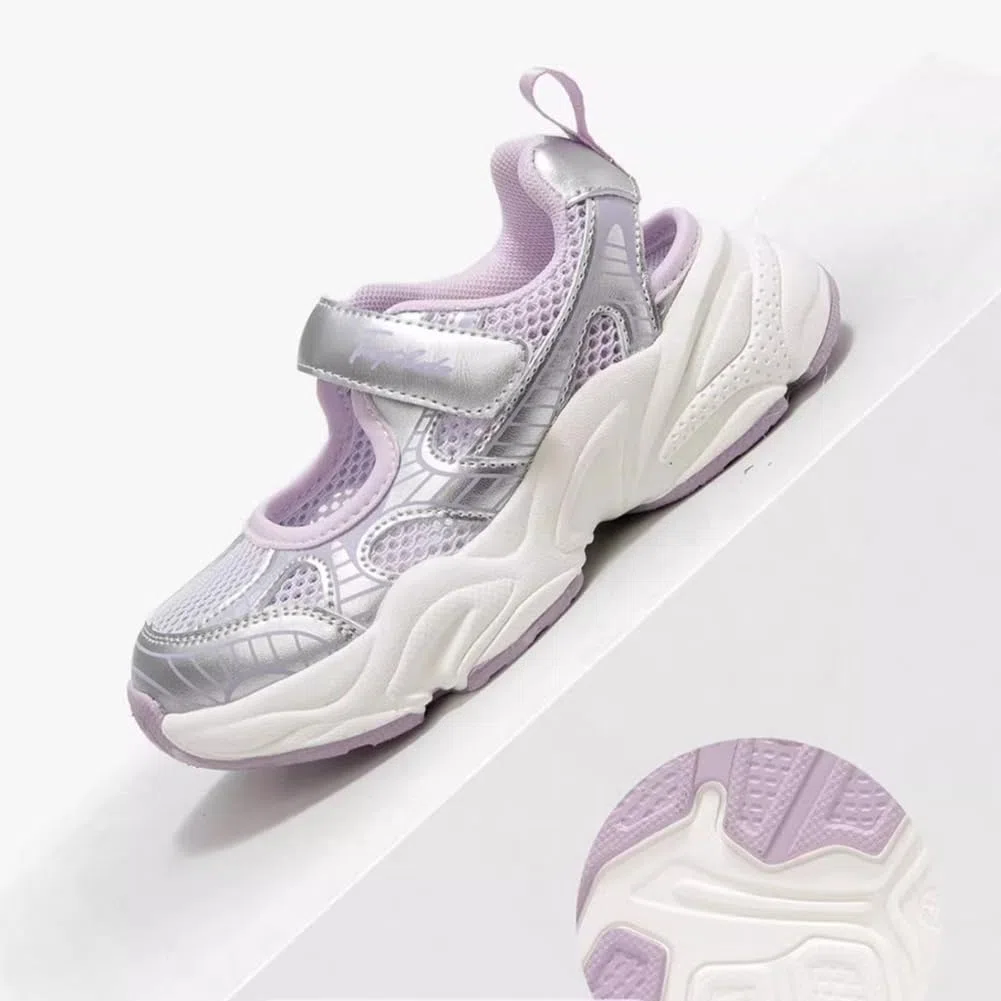 Sandali sportivi a punta chiusa per ragazze scarpe estive in rete traspirante per bambini piccoli e grandi