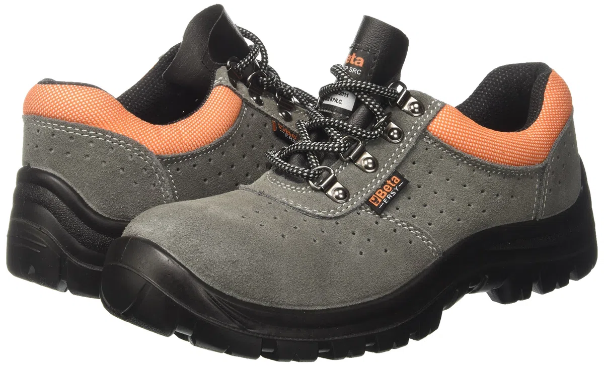 New Beta Basic Shoe Grey Suede Safety Work Shoes 7246E S1P