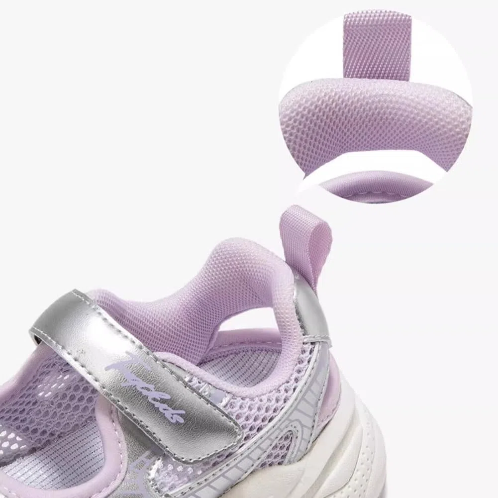 Sandali sportivi a punta chiusa per ragazze scarpe estive in rete traspirante per bambini piccoli e grandi
