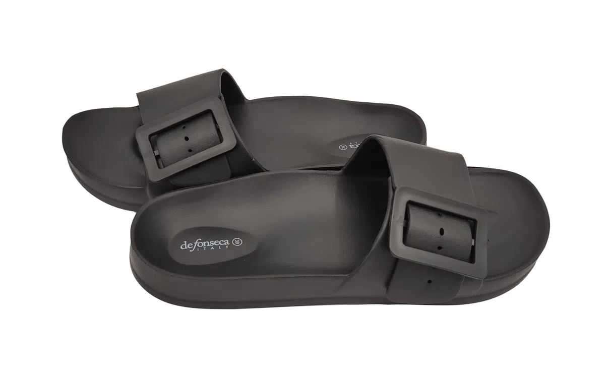 DeFonseca Originale Modello Sestrip Ciabatta Pantofola Donna con Fascia Regolabile in Gomma per Casa Giardino Spiaggia Piscina Qualità Marchio Italiano
