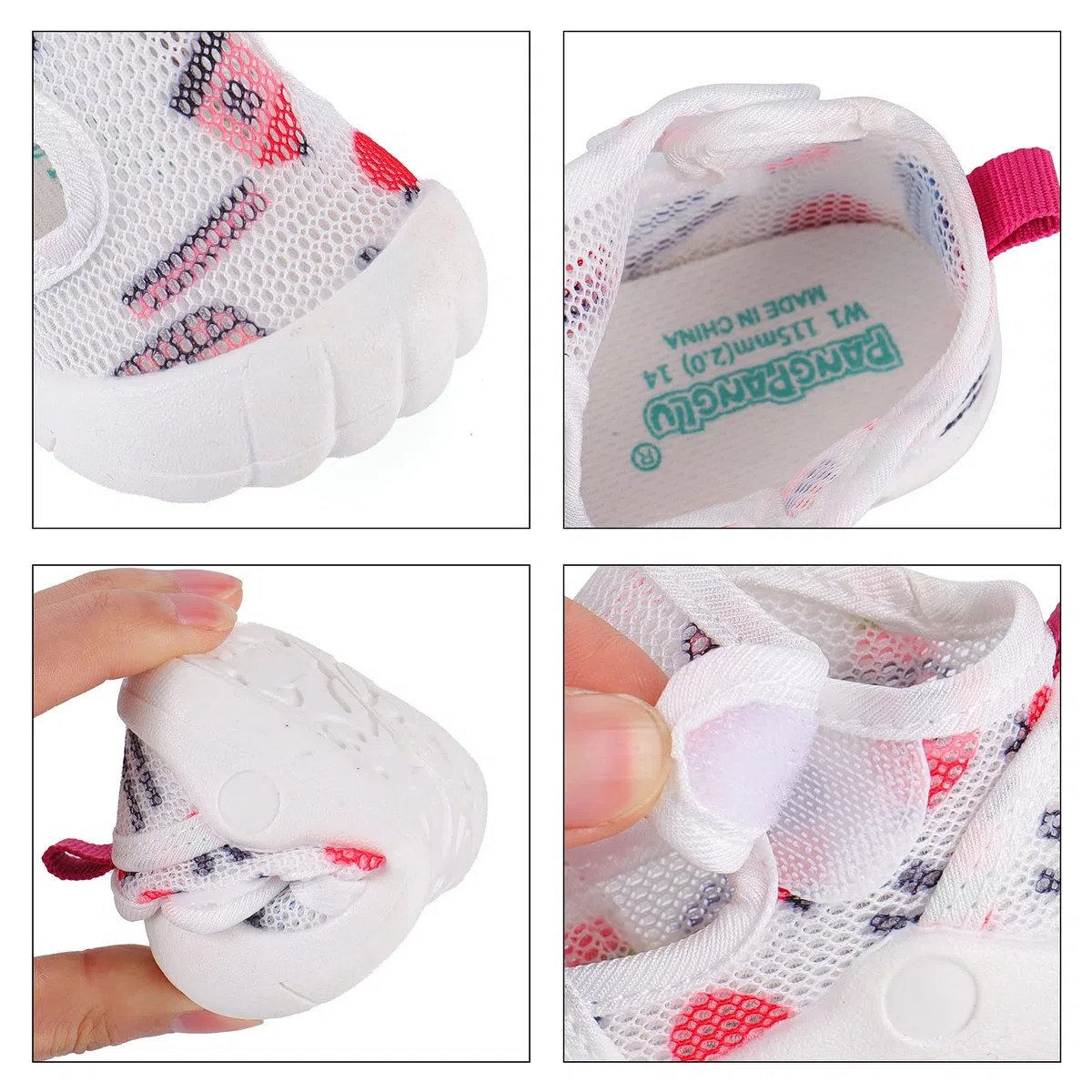 LACOFIA Scarpe Primi Passi Neonata Sneakers Mesh Bimbo Traspiranti Antiscivolo Scarpine Ginnastica Bambina