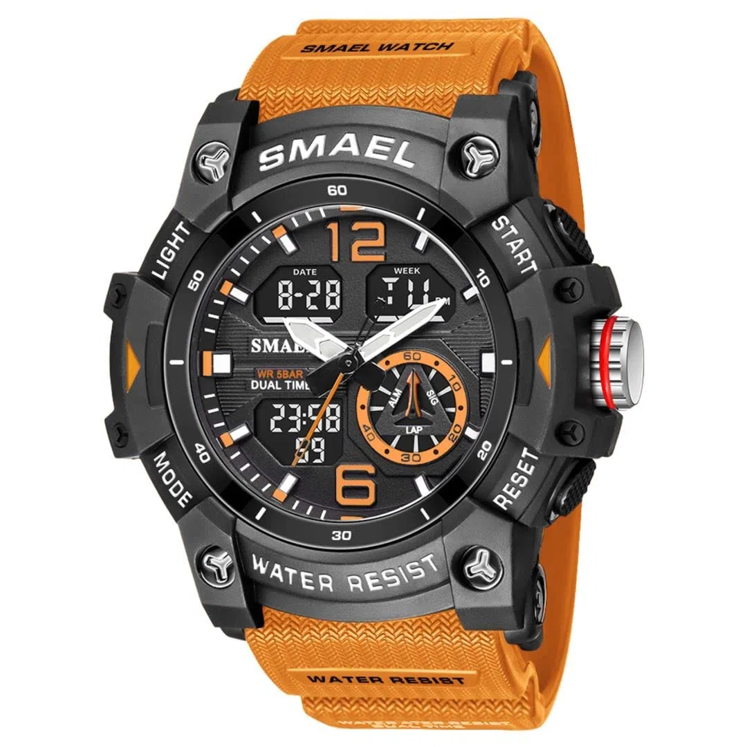 aswan watch Orologio Uomo,Orologio Digitale Uomo con Cronometro,Allarme,Luce LED，Calendario-Orologi Sportivo con Cinturino in Silicone