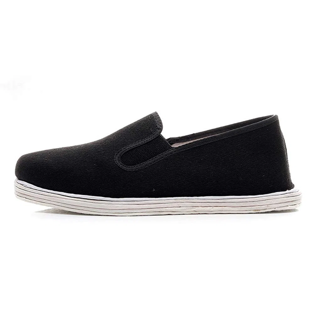 Scarpe Kung Fu con Suola in Cotone, Scarpe Arti Marziali Tai Chi, Pantofole per Tai Chi, Pantofole Chiuse, Cinese Tradizionale di Pechino Scarpe Kung Fu Tai Chi,Unisex Nero