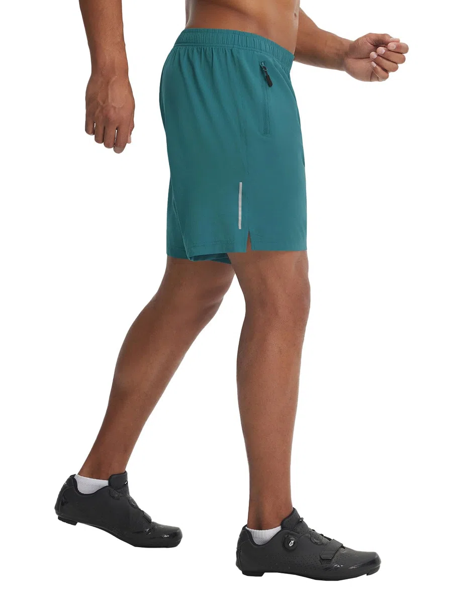 baleaf Pantaloni da ciclismo da uomo, imbottiti con tasche, 2 in 1, per mountain bike, 18 cm, estivi