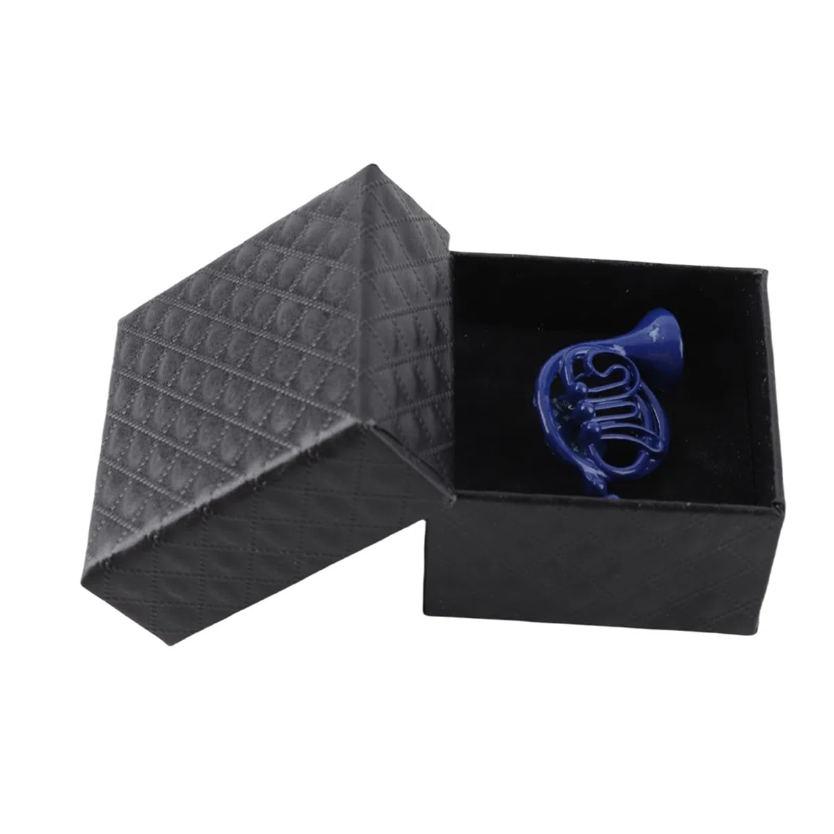 HEEPDD Spilla, Ornamento Spilla in Corno Blu Blu in metallo con squisita confezione regalo per abbigliamento artigianale abbigliamento cappello sciarpa decorazioneSpille e pini
