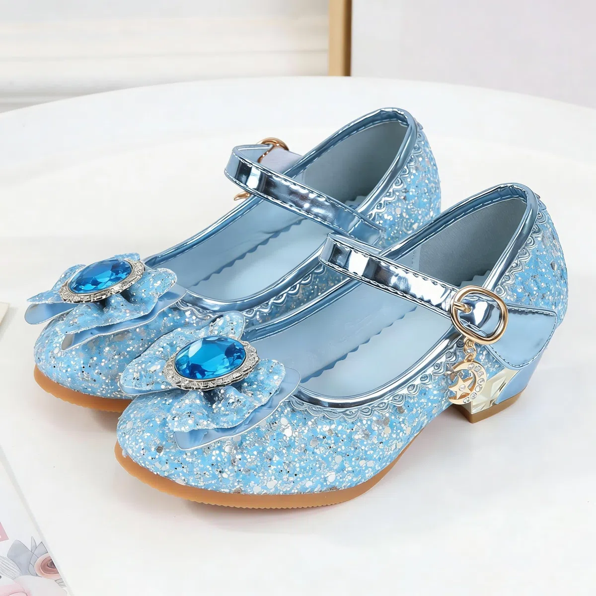 New front Principessa Scarpe Festive Scarpe col Tacco da Principessa per Bambina Buona qualità Partito Scarpe Principessa Scarpe Eleganti