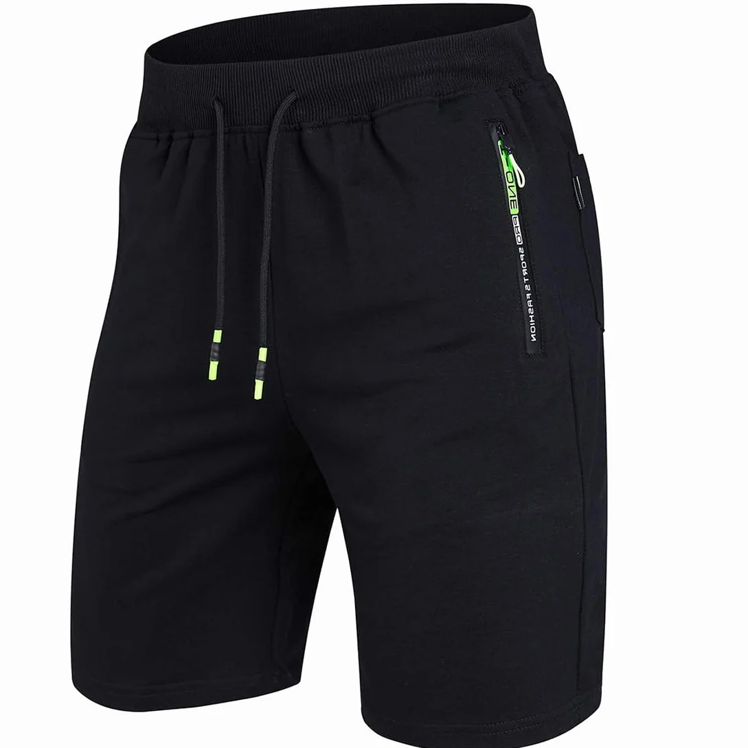 ZOXOZ Pantaloncini Sportivi Uomo Cotone Pantaloni Corti Shorts Uomo con Tasche