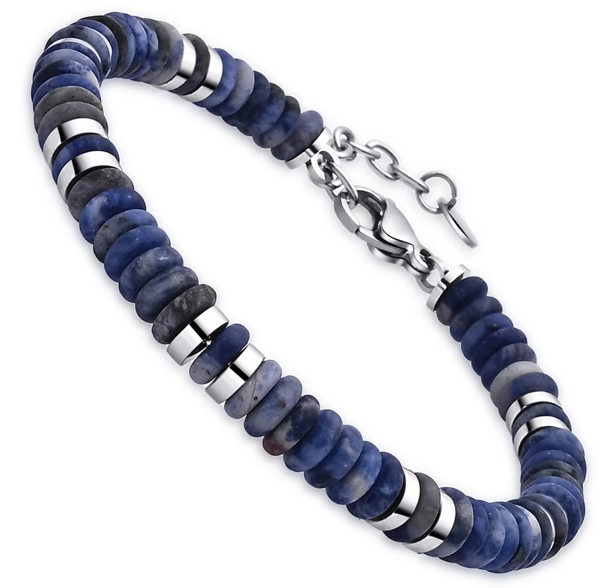 Dada Gioielli - Bracciale Uomo Pietre Naturali Scegli la Pietra che ti Rappresenta - Idea Regalo Compleanno Misura Regolabile 18,5+3 cm