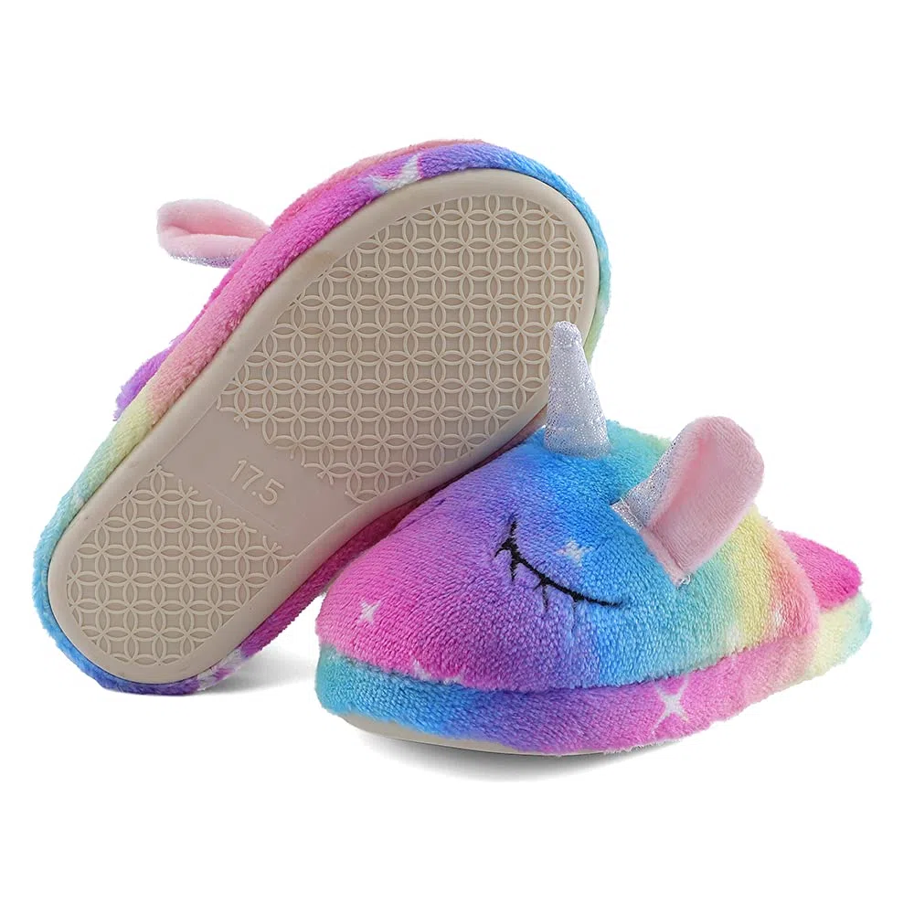 MASOCIO Pantofole per Bambini Peluche Carino Scarpe Bimba Ciabatte da Casa Antiscivolo