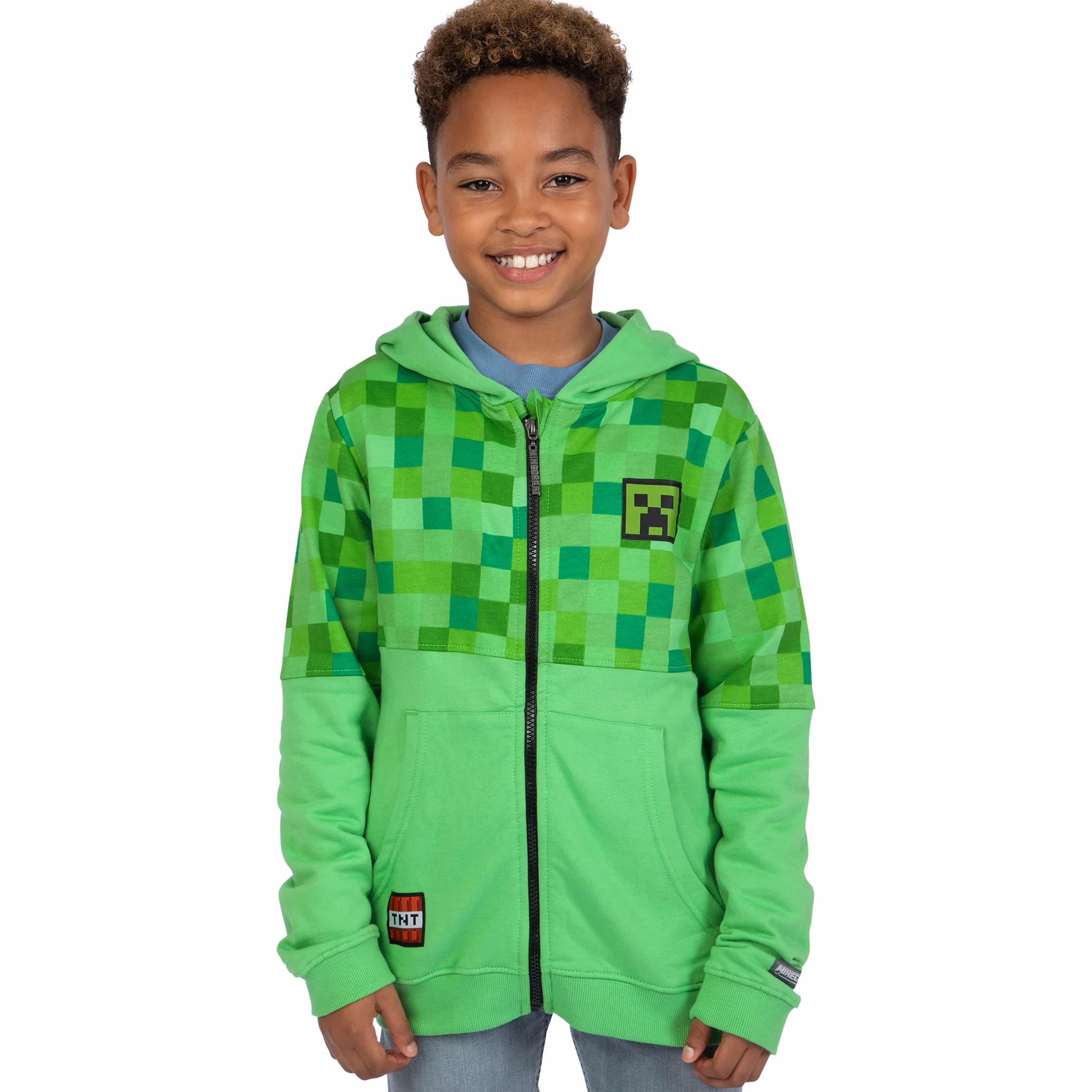 MINECRAFT Felpa Bambino | Felpa Bambino Giochi | Maglione con Zip | Felpe Ragazzo | 5 E 13 Anni